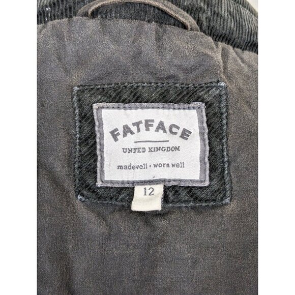 Fat Face Womens Utility Jacket Size US 8 Brown Lined Elbow Patches Pockets Belt - Picture 11 of 11